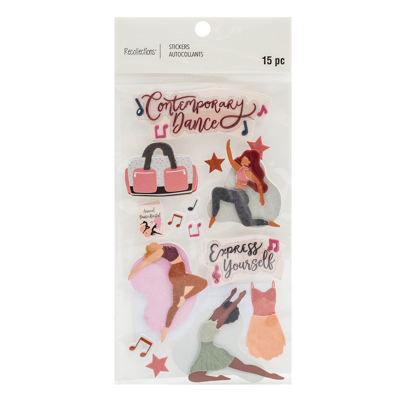 Contemporary Dance Dimensional Stickers by Recollections&#x2122;